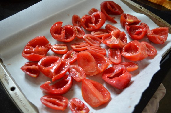 roasting tomatoes