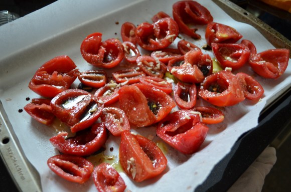 roasting tomatoes