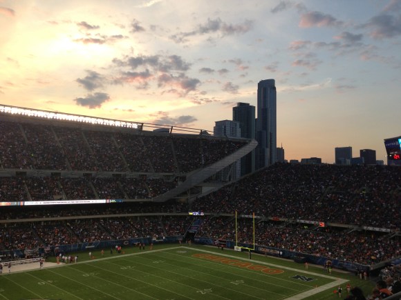 Soldier Field skyline view 
