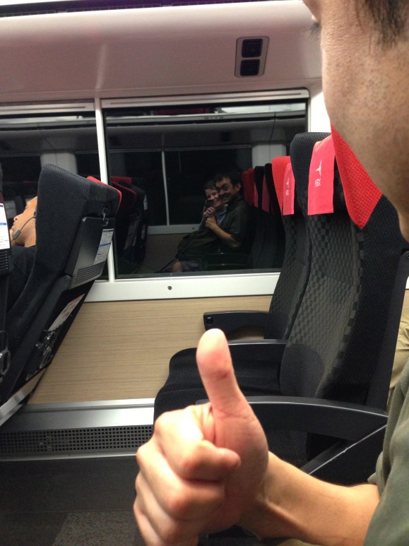 thumbs up for the Narita Express