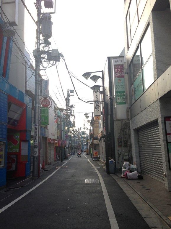 early morning streets of Tokyo