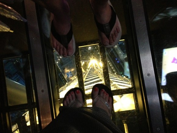feet in Tokyo Sky Tree