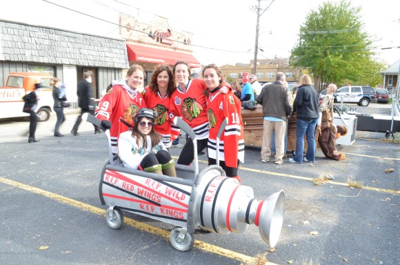 Blackhawks at the Casket Races