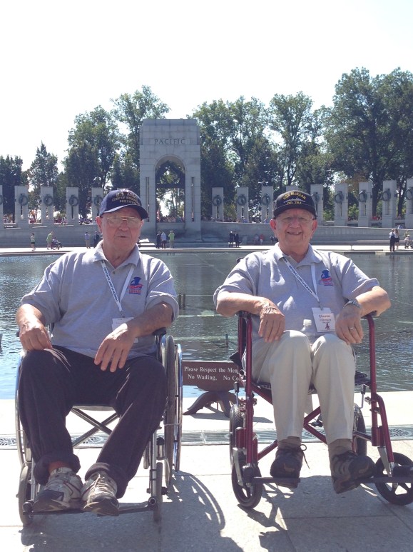 John & Chester Honor Flight Chicago World War 2 Memorial