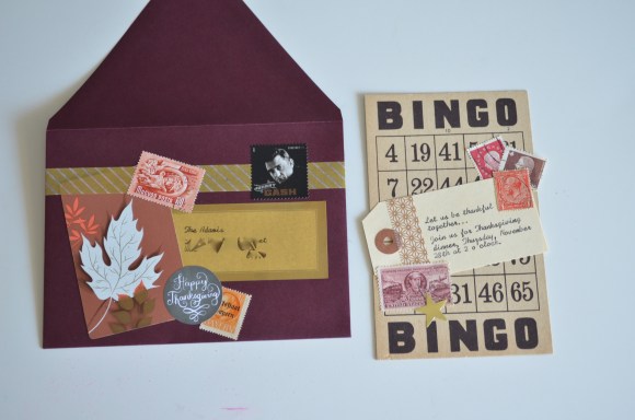 vintage ephemera thanksgiving invitations