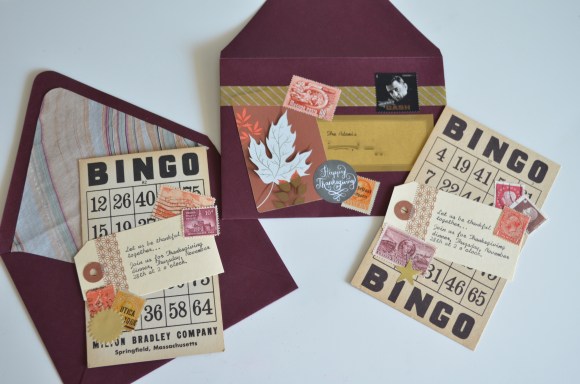 vintage ephemera thanksgiving invitations