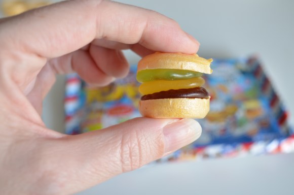 Japanese gummy hamburger