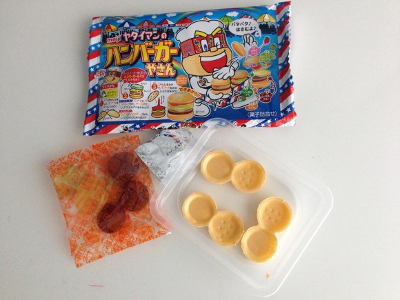 Japanese gummy hamburger components