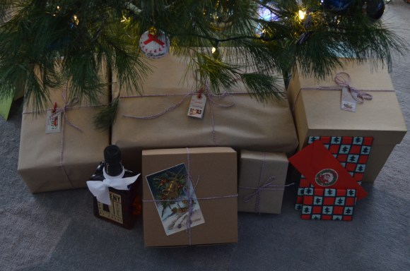 christmas gifts under the tree