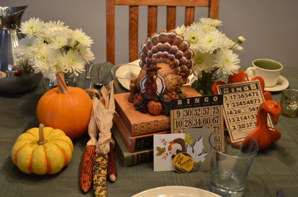 vintage style thanksgiving table