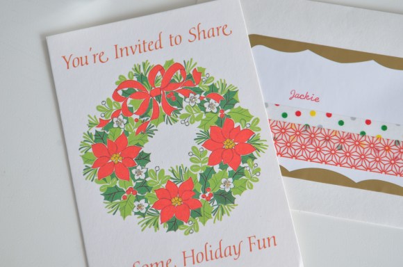 vintage christmas party invitation