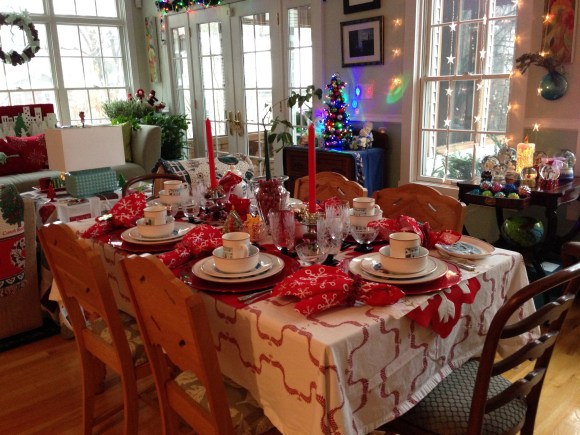book group Christmas tea