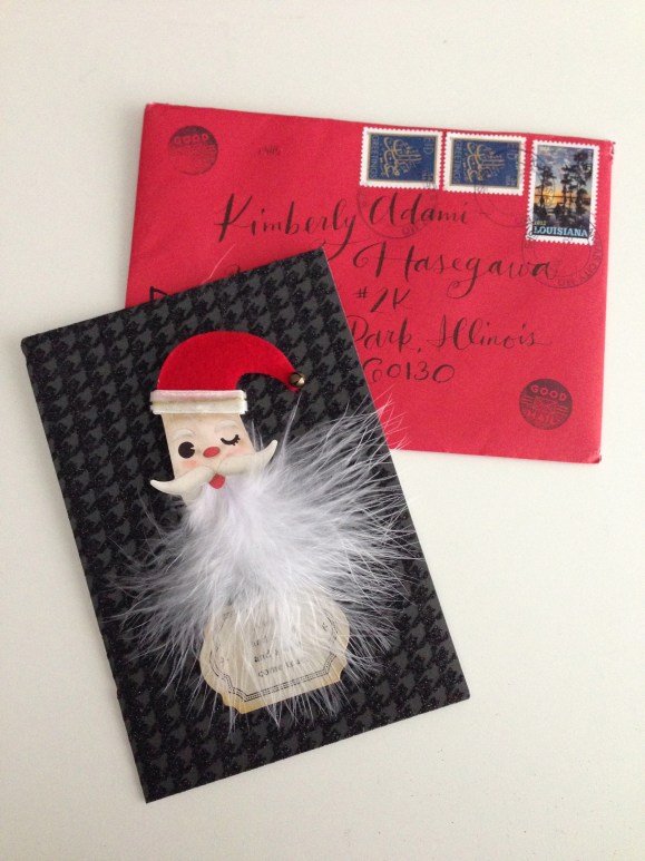 Hallmark Santa pin card