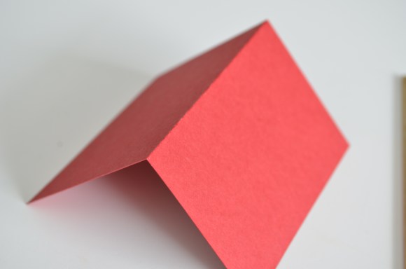 neatly folded cardstock