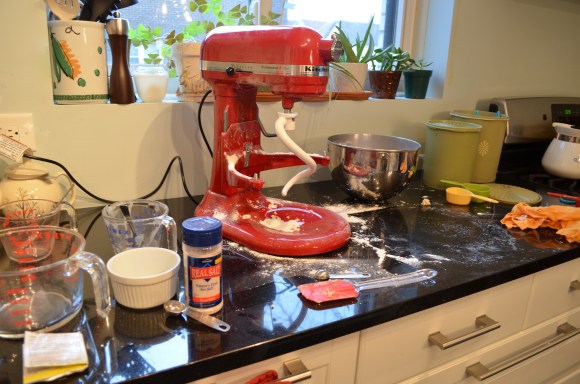 messy kitchen