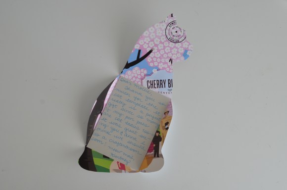 Paper Pastries cat note template