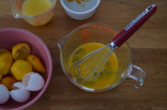 beating eggs
