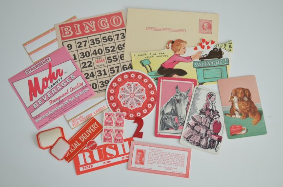Saturday Morning Vintage January Paper Parcel, my favorites