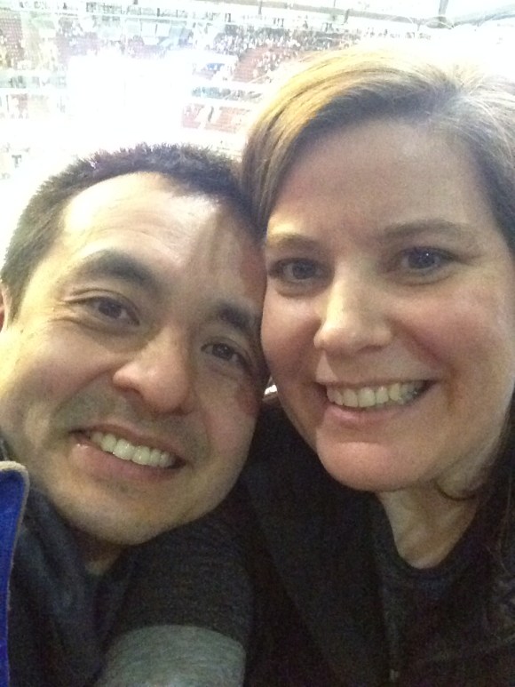 kimberly naoto at hawks game