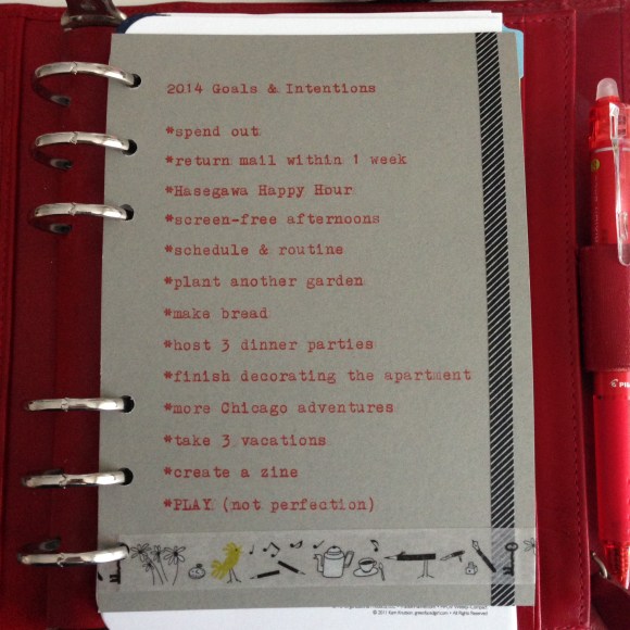 2014 Goals & Intentions