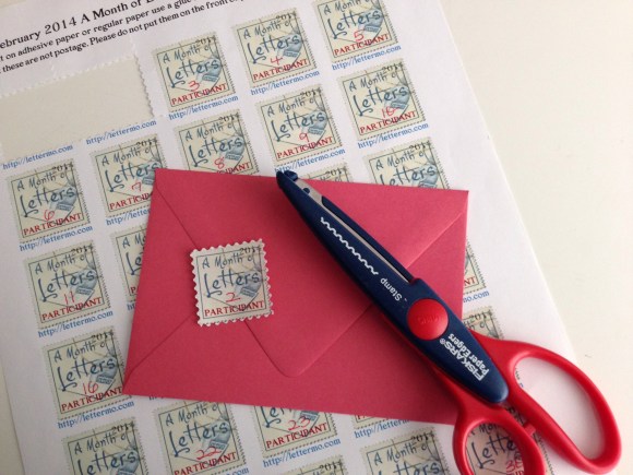 letter month stamp