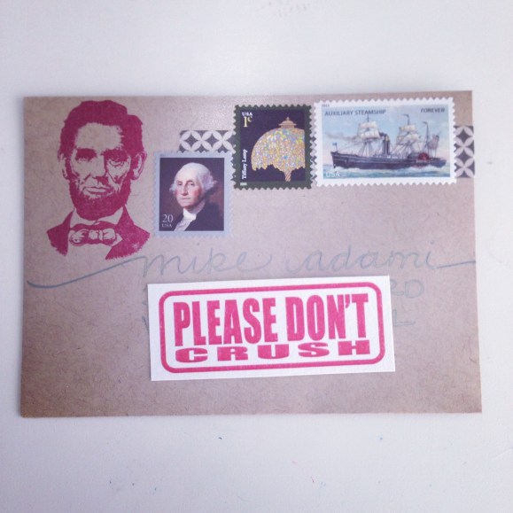 abe lincoln mail art