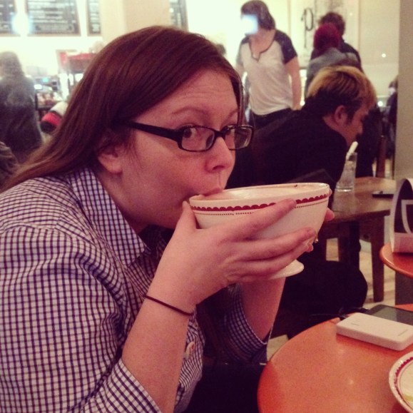 melissa and a jumbo hot chocolate