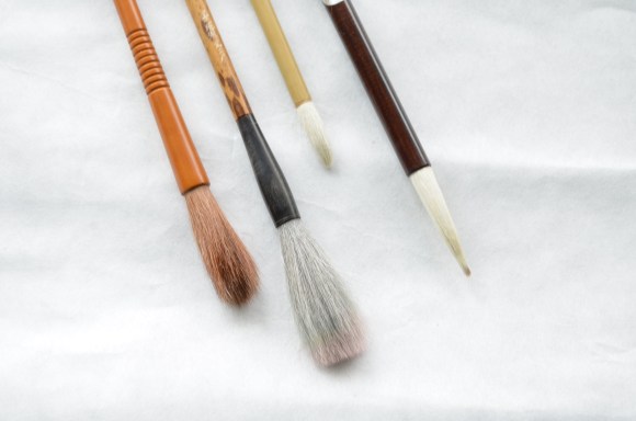 Japanese calligraphy brushes