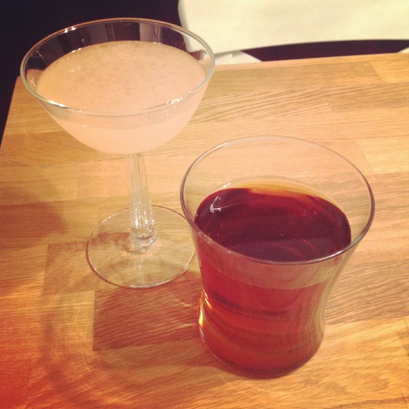 colony cocktail and oolong tea