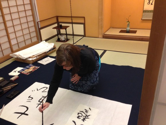 Japanese calligraphy class