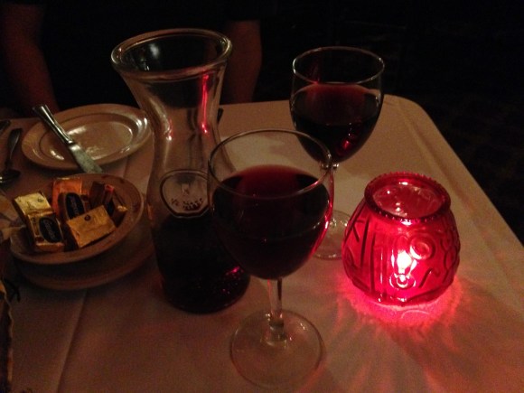 dinner at golden steer