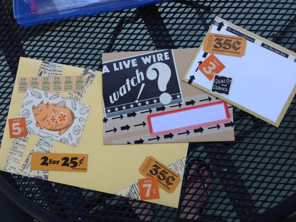 mail art on the balcony