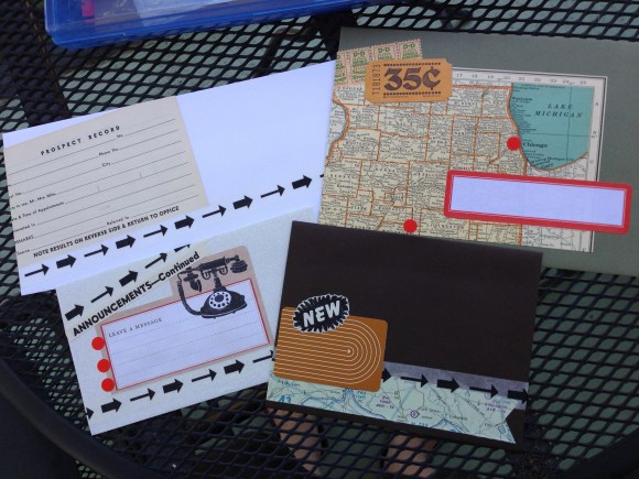 mail art on the balcony