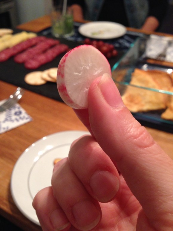 fresh radishes, Hasegawa Happy Hour