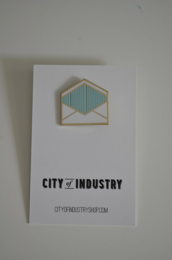 City of Industry envelope pin