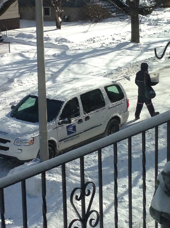 mail delivery during polar vortex, USPS