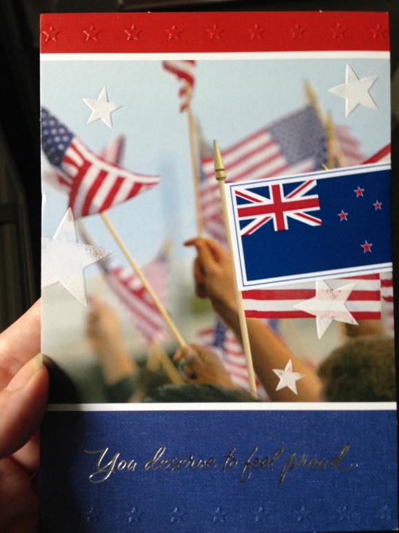 Hallmark citizenship card