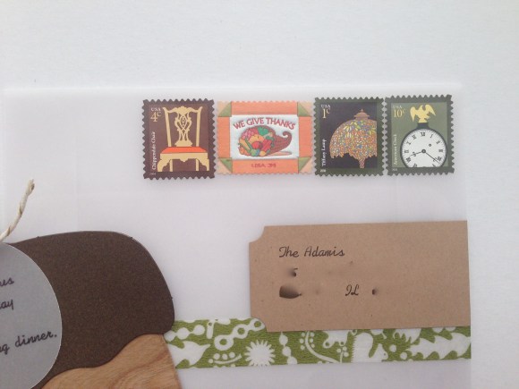 vintage Thanksgiving stamp