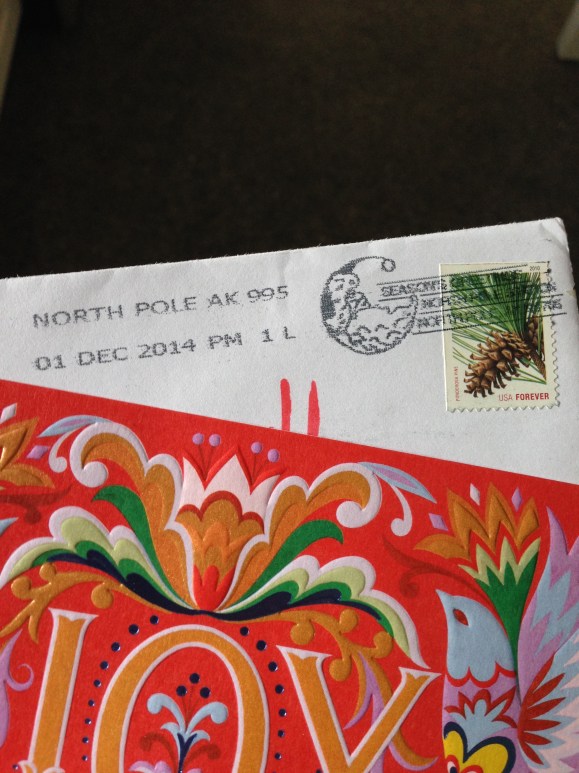 north pole, alaska postmark