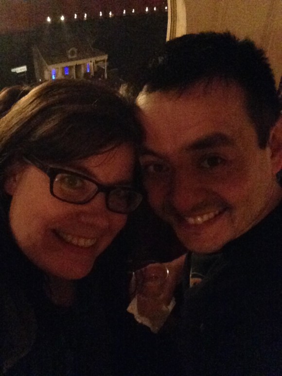 kimberly and naoto at Cat Stevens concert, Chicago Theater