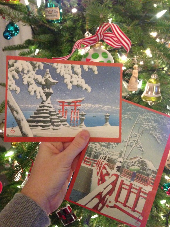 Hasui Kawase christmas cards