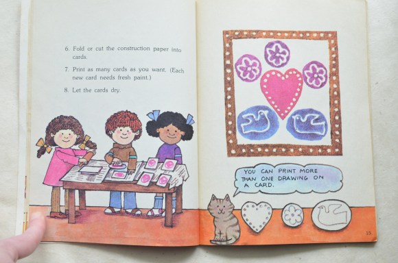 styrofoam print project 3, Tomie de Paola Things to Make and Do for Valentine's Day