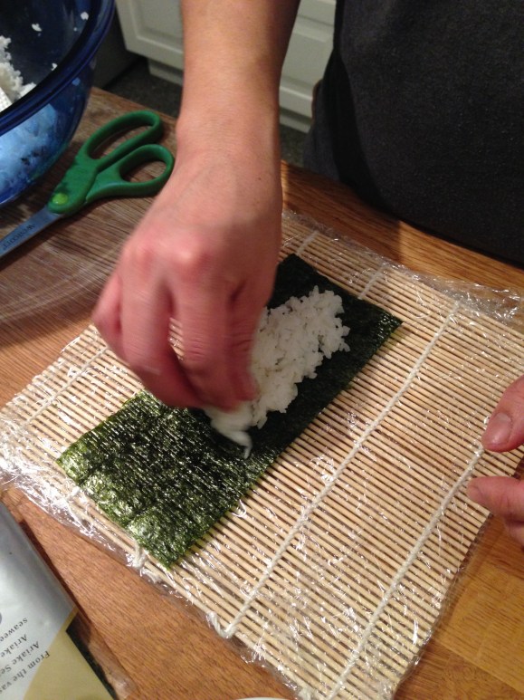 making sushi at home