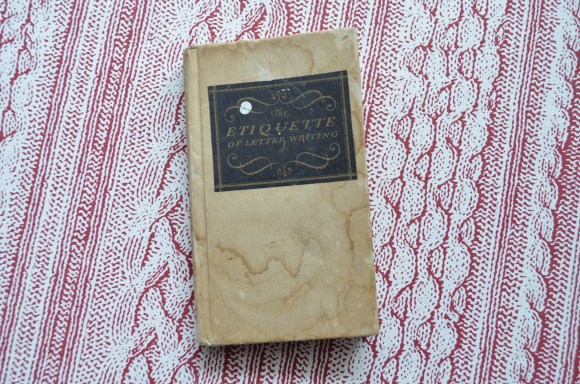 vintage book: The Etiquette of Letter Writing