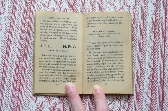 vintage book: The Etiquette of Letter Writing