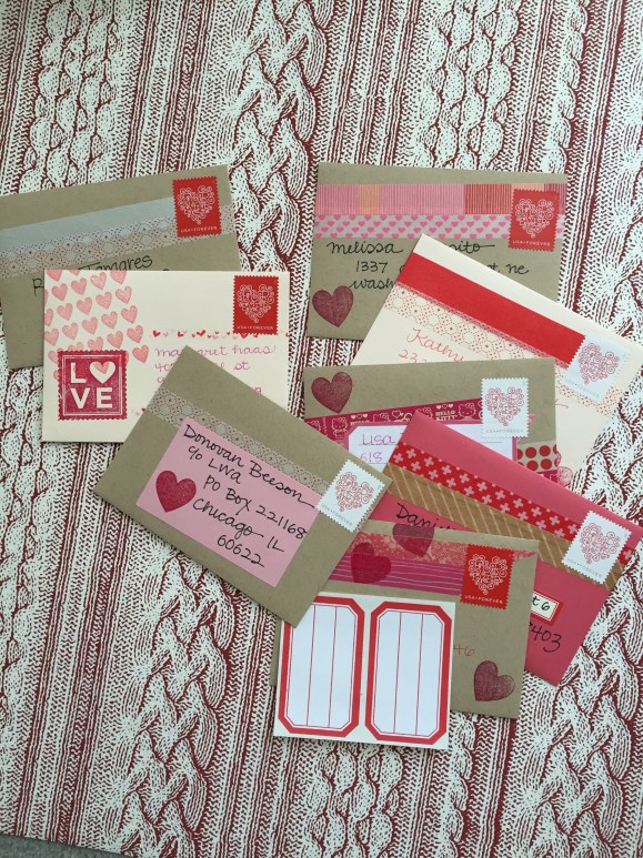 letter month, outgoing mail, valentines