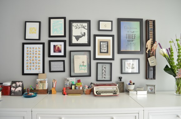 art above desk, kimberly AH
