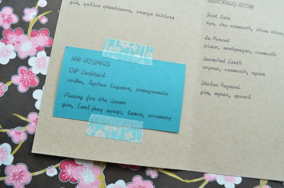 Hasegawa Happy Hour menu 3