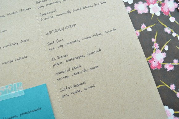 Hasegawa Happy Hour menu 4