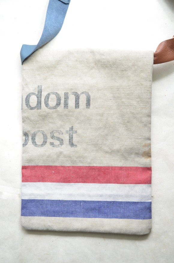 postal themed birthday gifts, etsy, stiksel, upcycled old mail bag, purse